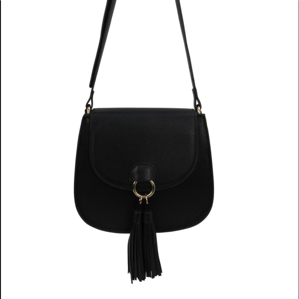 Flap Crossbody with Double Tassel
